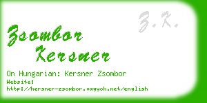 zsombor kersner business card